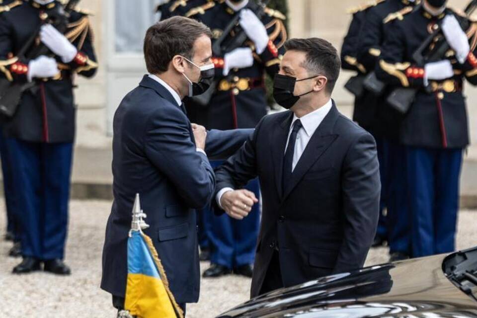 Ukrainischer Präsident Selenskyj in Frankreich Ukrainischer Präsident Selenskyj in Frankreich