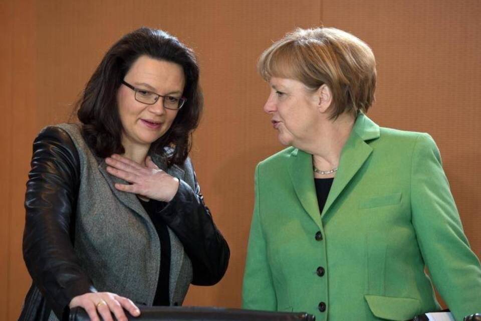 Merkel und Nahles Merkel und Nahles