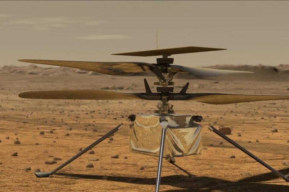 Mars-Rover macht Selfie mit Hubschrauber «Ingenuity»