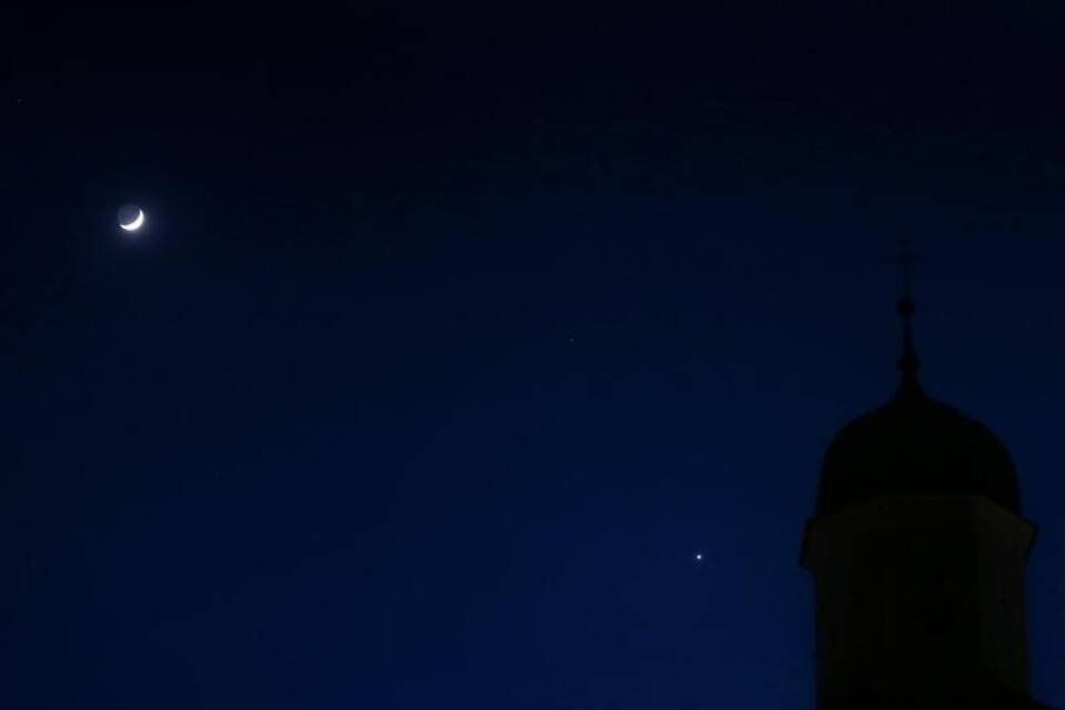Mond und Venus Mond und Venus
