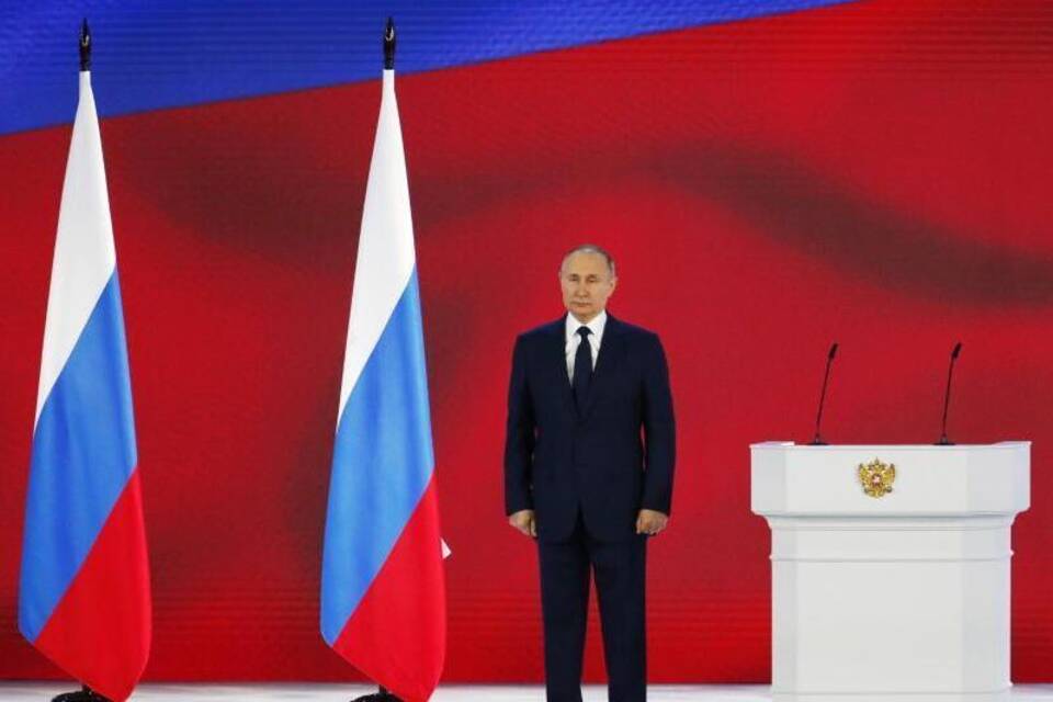 Russlands Präsident Putin hält Rede an die Nation Russlands Präsident Putin hält Rede an die Nation