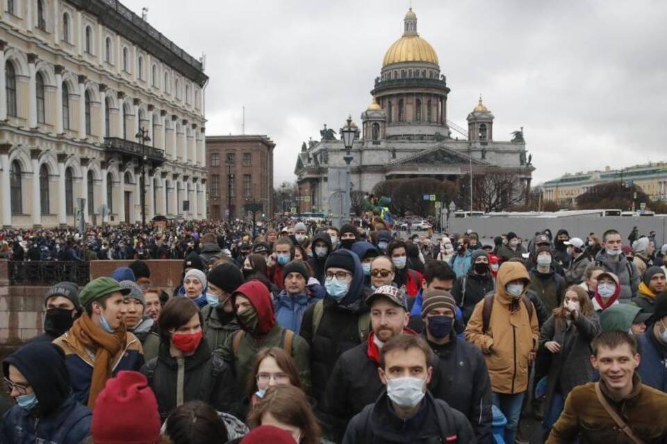 Nawalny-Proteste in Russland Nawalny-Proteste in Russland