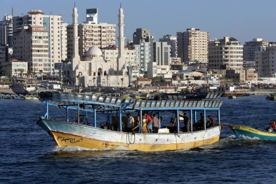Fischerboot im Gazastreifen