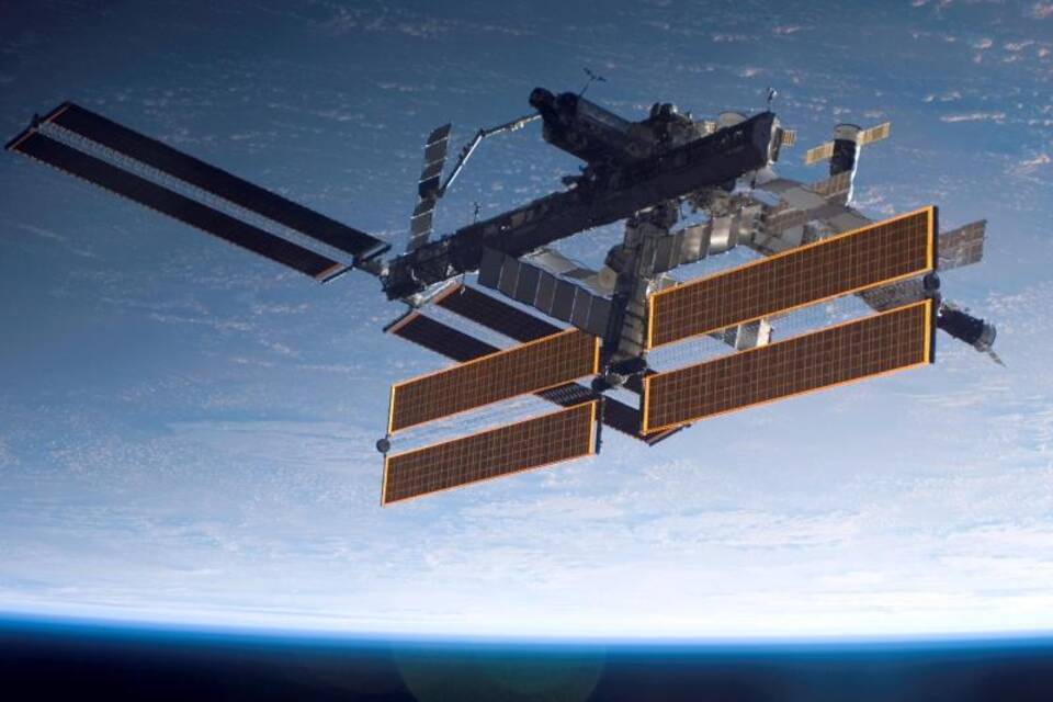 Die ISS im Weltall