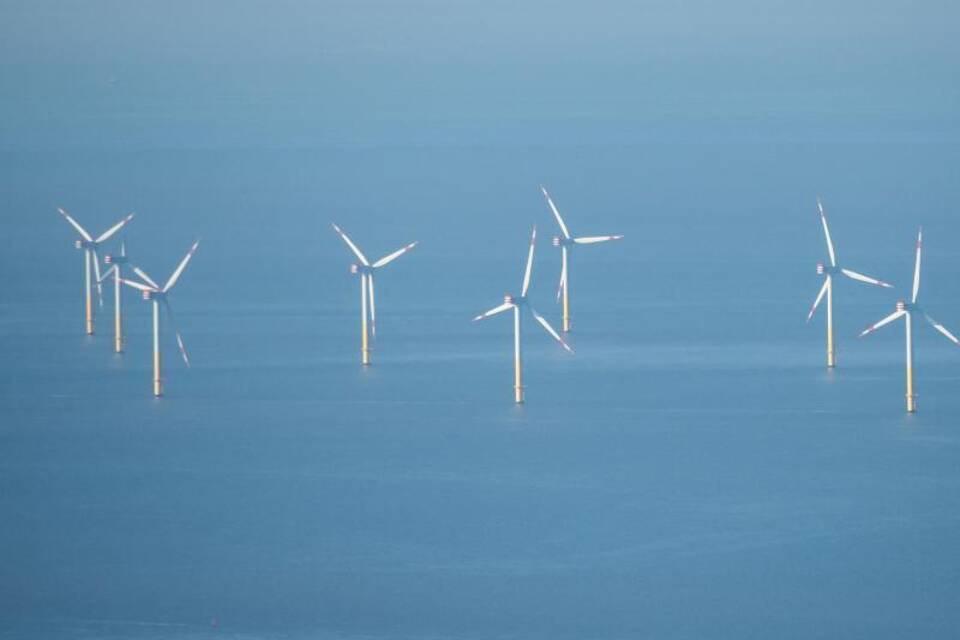 Offshore-Windparks im Meer