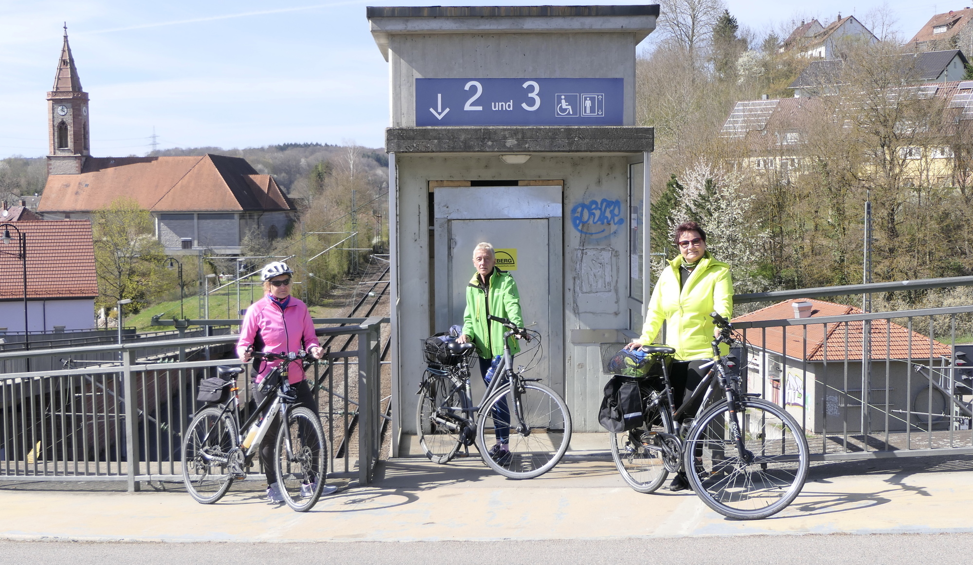 laufschiene fahrrad treppe