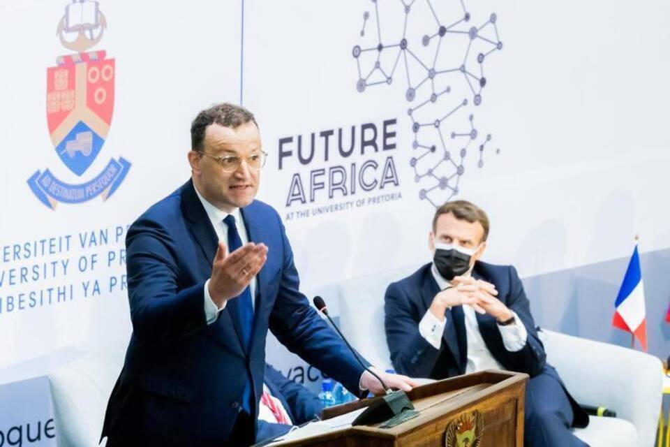 Spahn und Macron in Südafrika Spahn und Macron in Südafrika