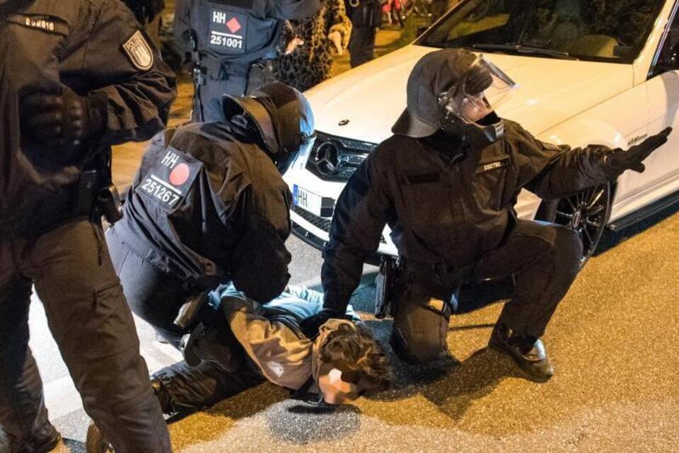 Polizeieinsatz in Hamburg Polizeieinsatz in Hamburg