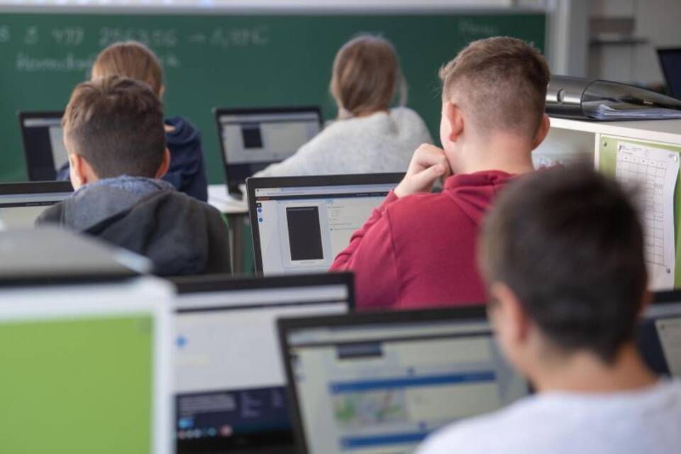 Schüler am Computer