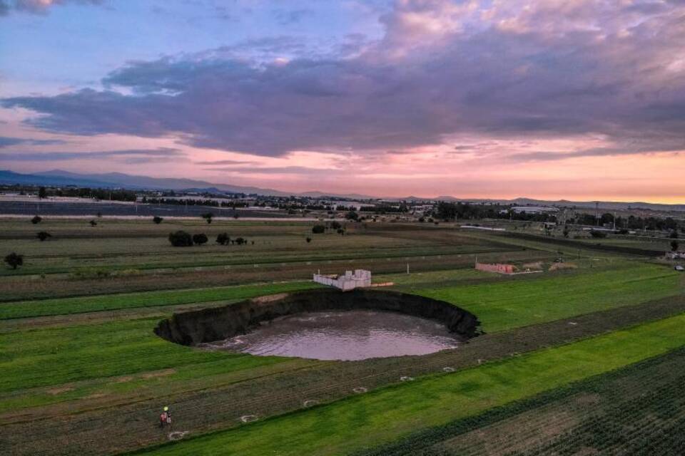 Krater in Mexiko