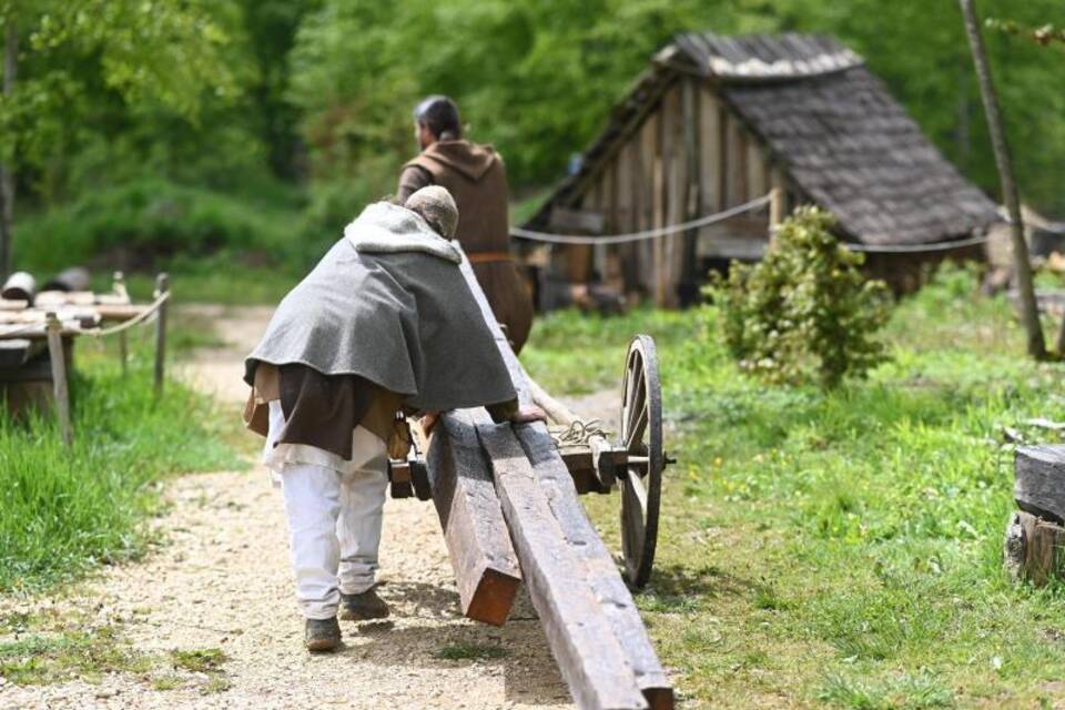 Mittelalter-Baustelle