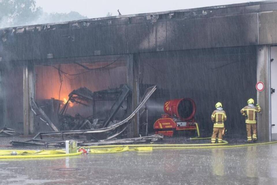 Brand in Elektrobus-Depot