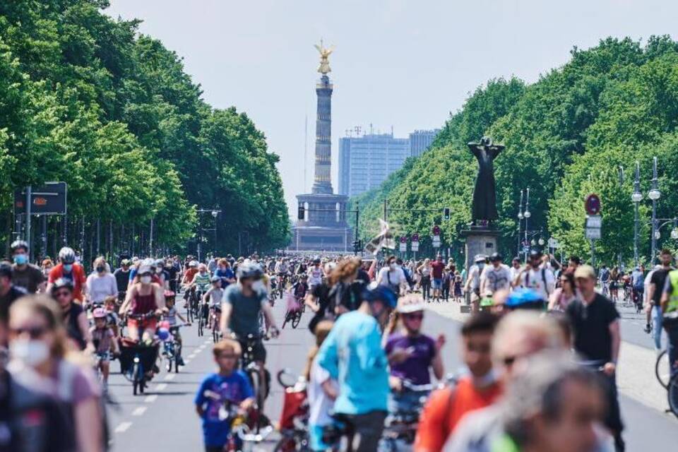 Fahrradsternfahrt in Berlin