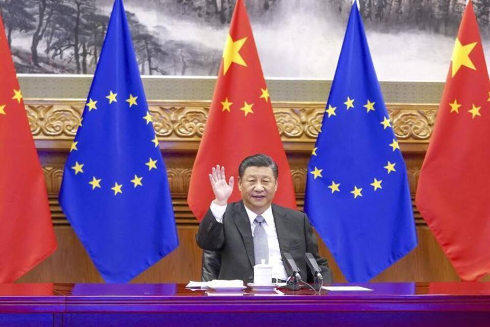 Xi Jinping bei Video-Gipfel mit der EU