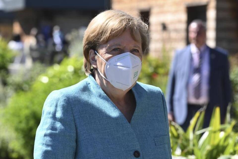 Merkel in Carbis Bay