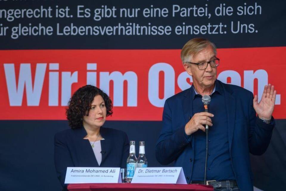 Amira Mohamed Ali und Dietmar Bartsch Amira Mohamed Ali und Dietmar Bartsch