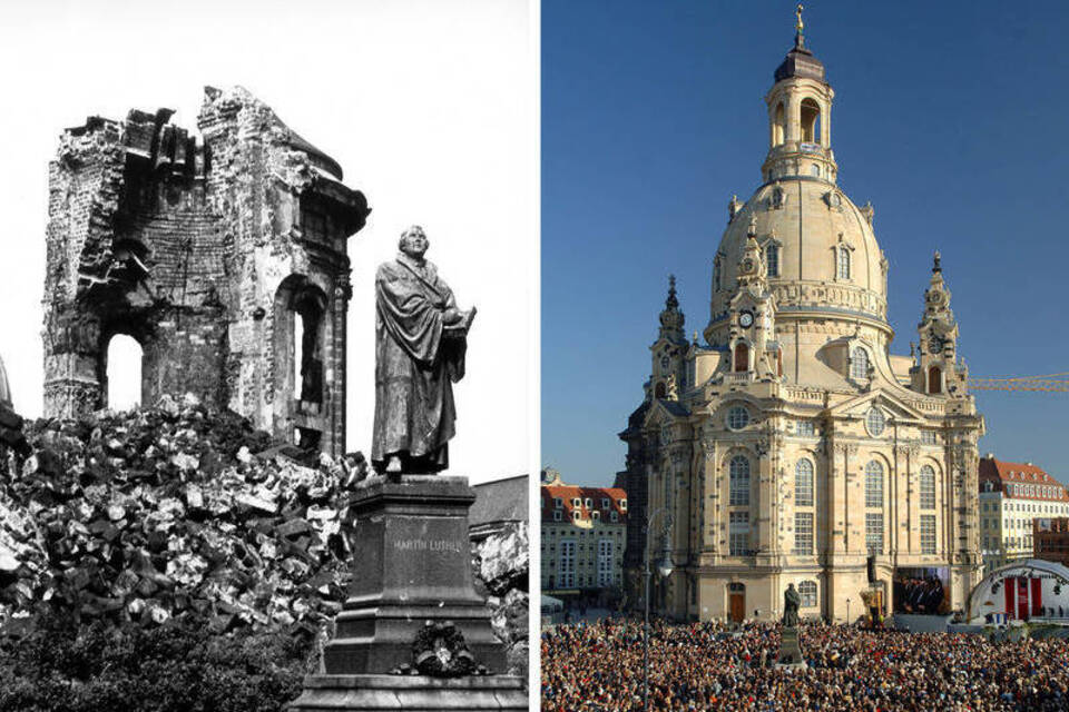 Zerstörte Frauenkirche
