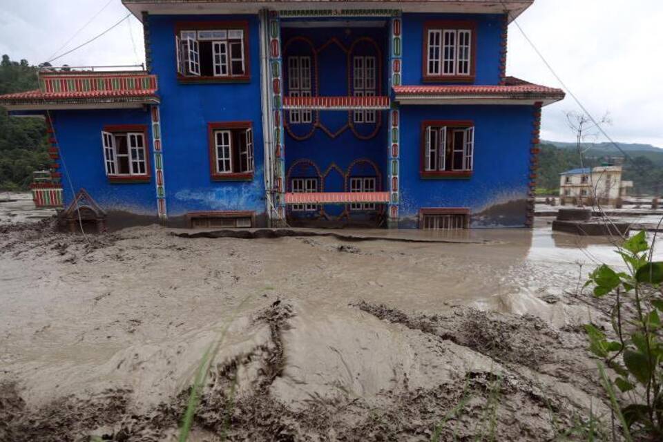 Überschwemmung in Nepal