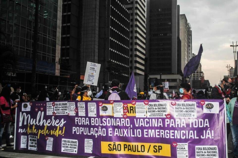 Corona-Proteste in Brasilien