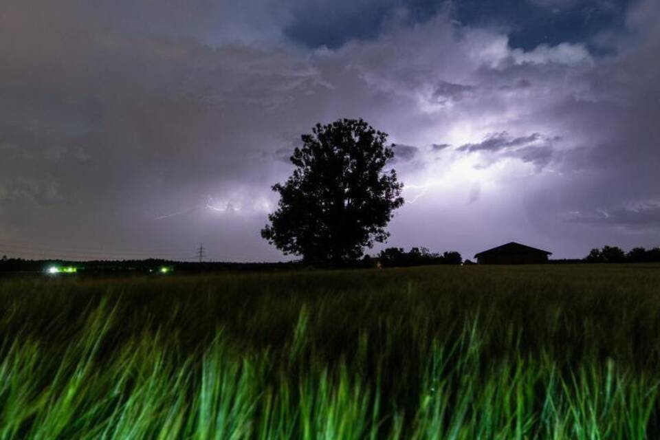 Gewitter über Oberbayern