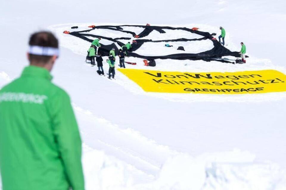 Greenpeace-Aktion auf der Zugspitze