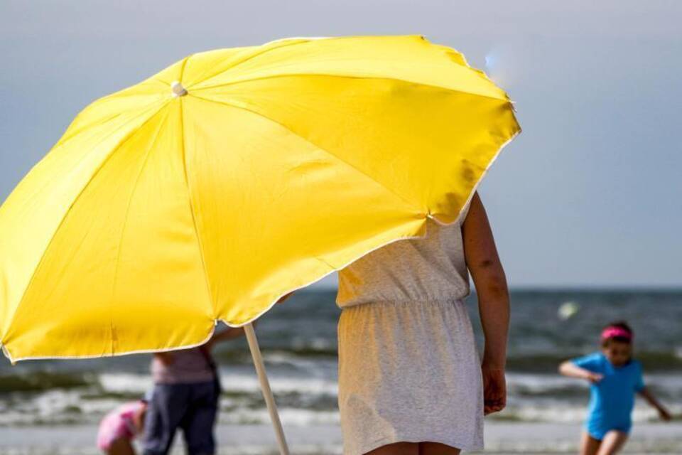 Sonnenschirm am Strand