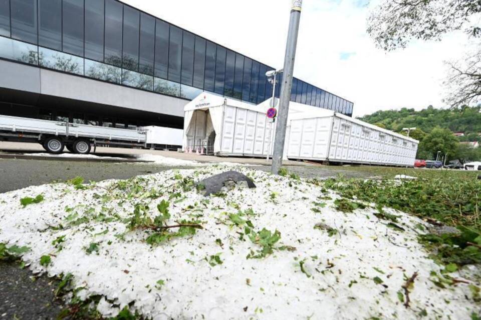 Unwetter in Tübingen