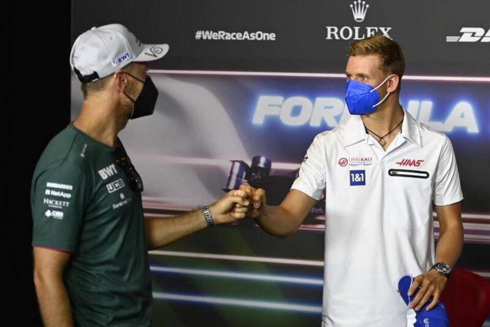 Vettel und Schumacher Vettel und Schumacher