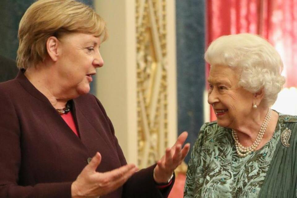 Merkel und Queen Merkel und Queen