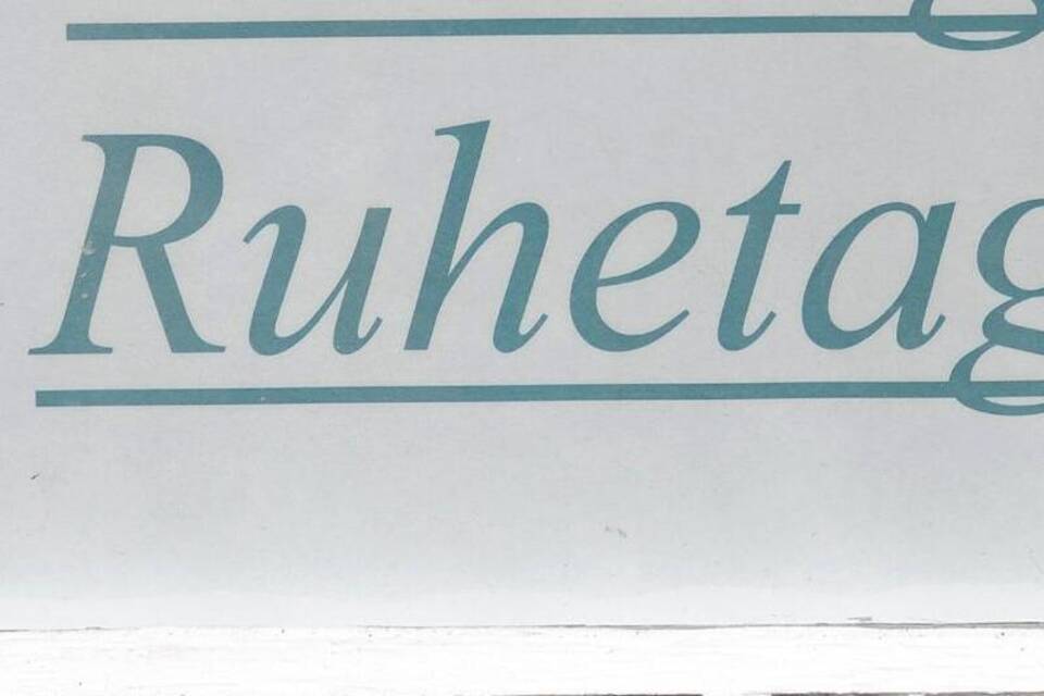 Ruhetag-Schild