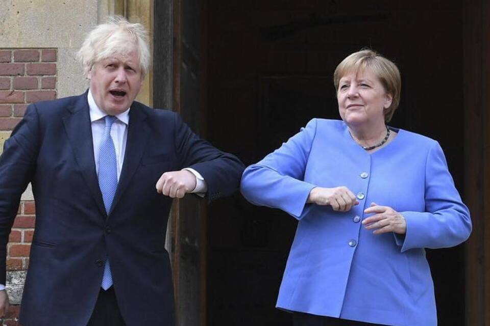 Boris Johnson und Angela Merkel