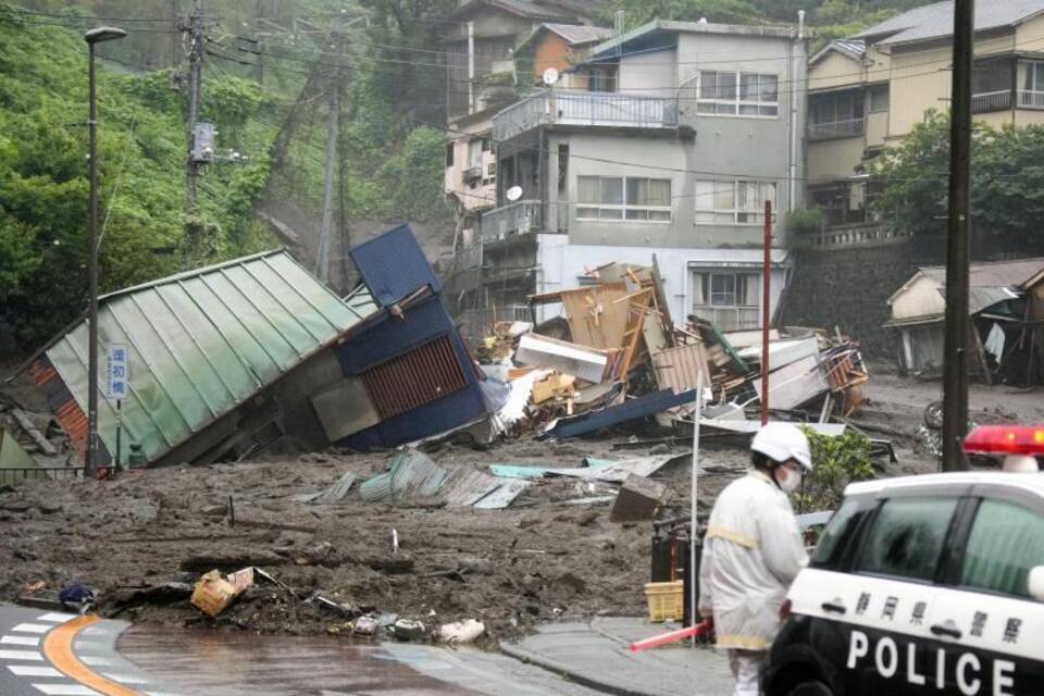 Erdrutsch in Japan