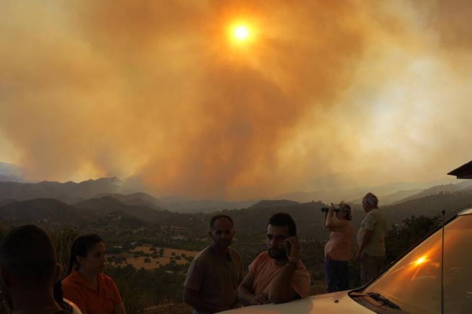 Waldbrand auf Zypern