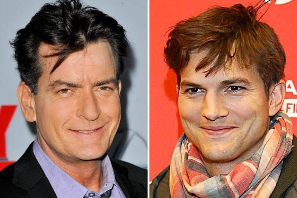 Charlie Sheen, Ashton Kutcher Charlie Sheen, Ashton Kutcher