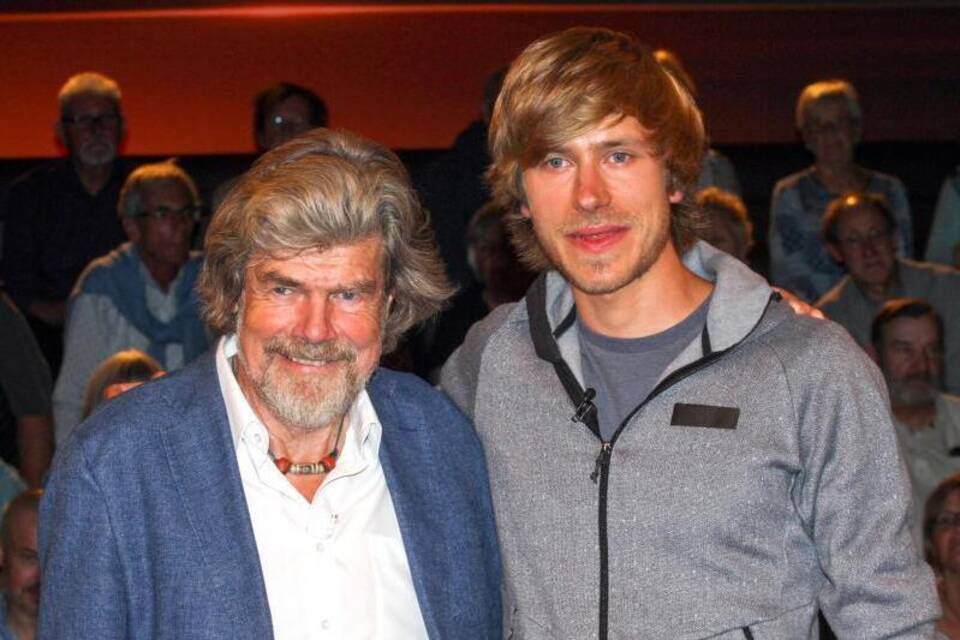 Reinhold Messner und Sohn Simon Reinhold Messner und Sohn Simon