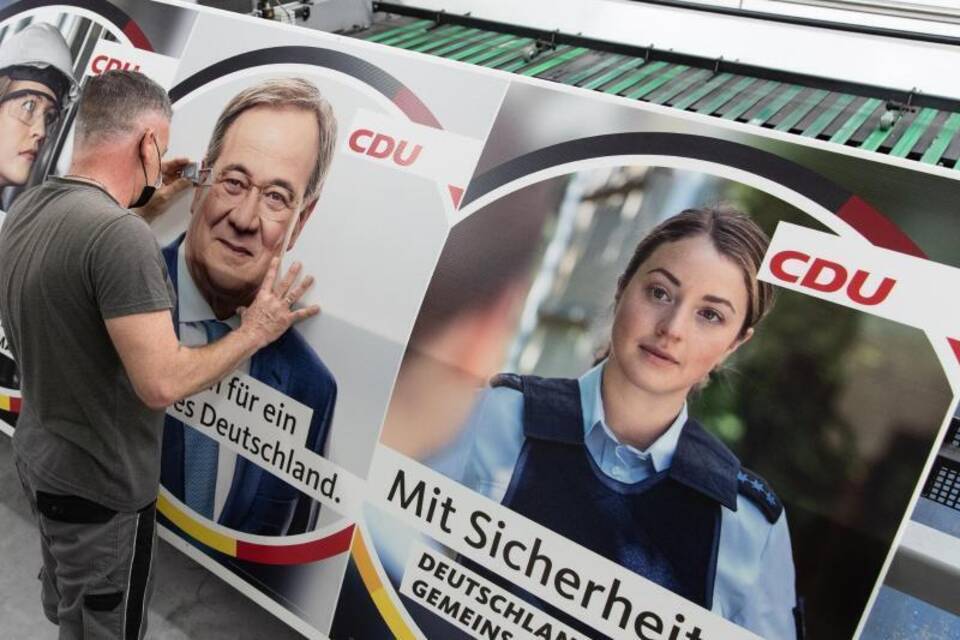 Wahlplakate der CDU