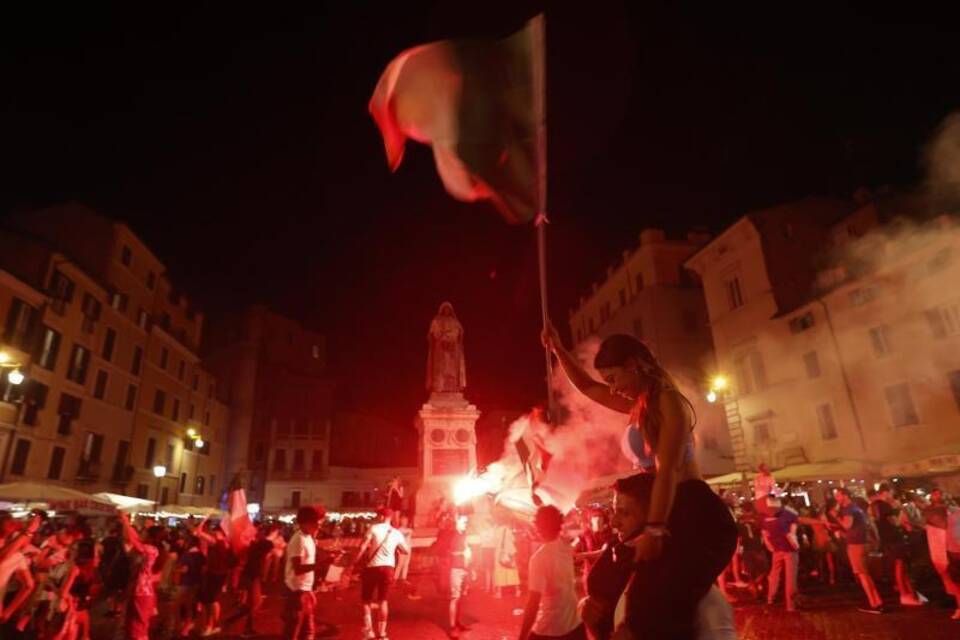 Italien-Fans in Rom