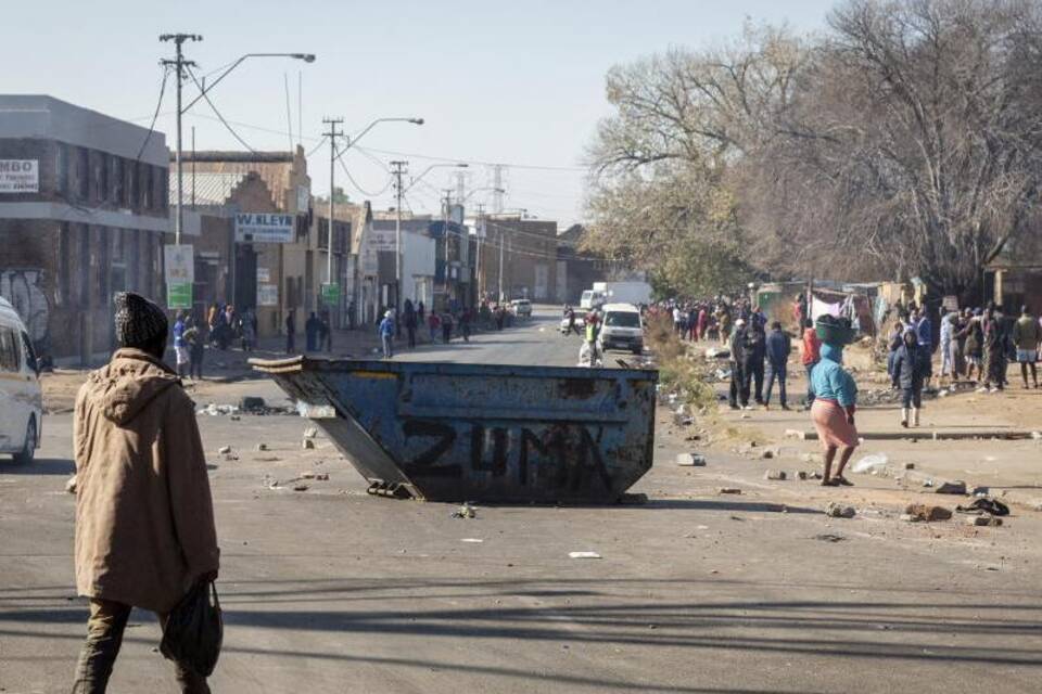 Proteste in Südafrika Proteste in Südafrika