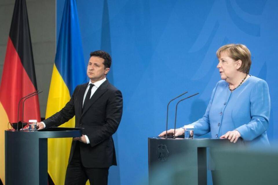 Ukrainischer Präsident Selenskyi in Berlin
