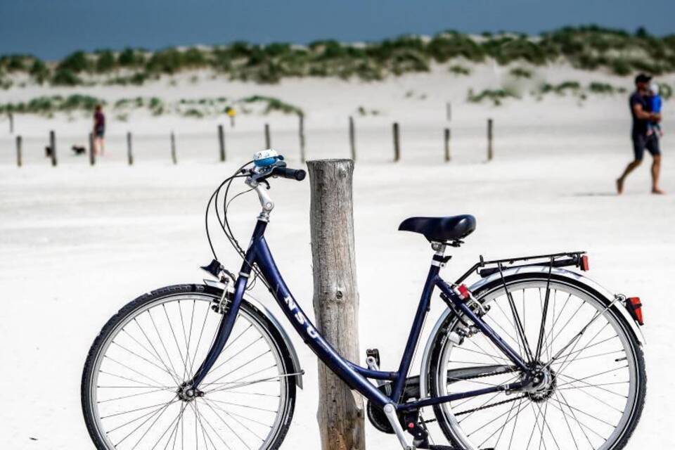 Fahrrad am Strand