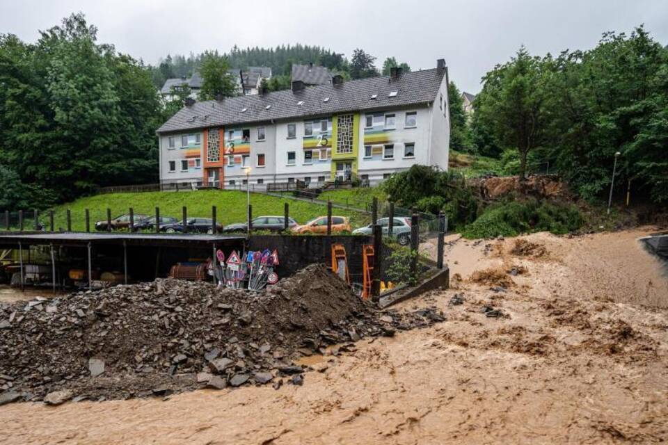 Unwetter in Nordrhein-Westfalen