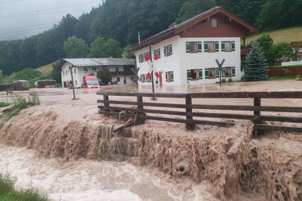 Unwetter in Bayern