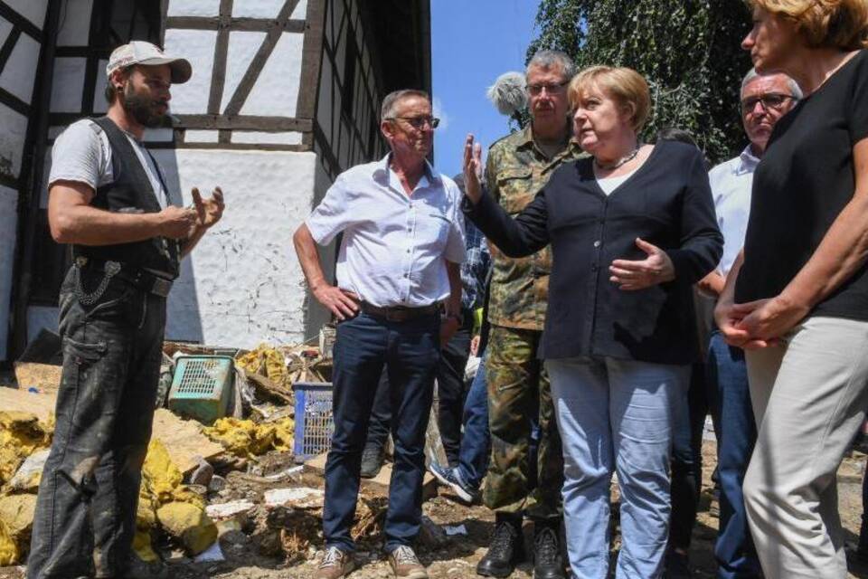 Angela Merkel in der Eifel