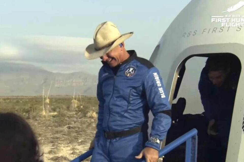Weltraum-Flug von Amazon-Gründer Jeff Bezos Weltraum-Flug von Amazon-Gründer Jeff Bezos