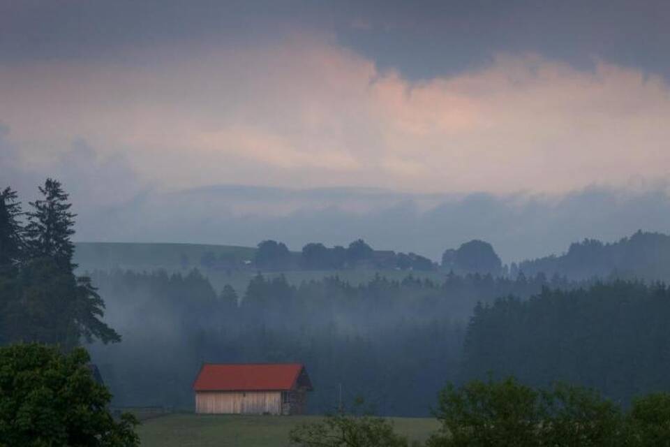 Regen und Gewitter in Bayern