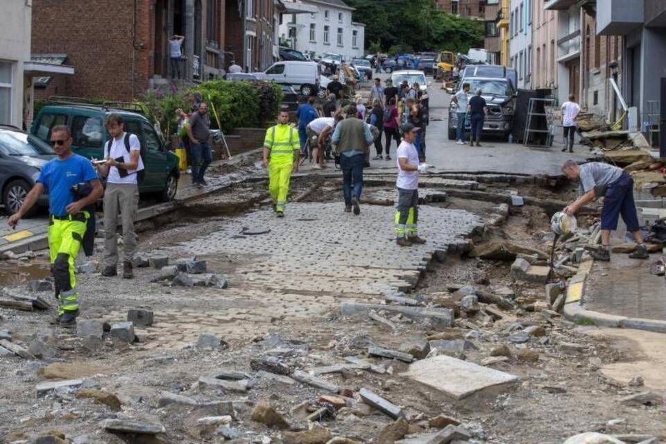 Nach dem Unwetter in Belgien Nach dem Unwetter in Belgien