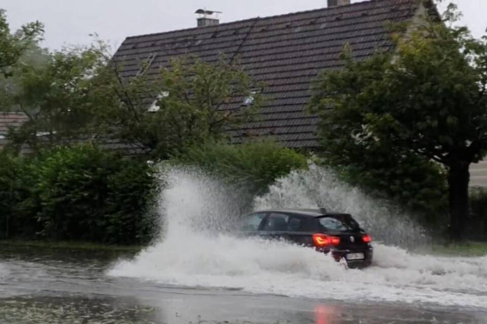 Unwetter in Bayern