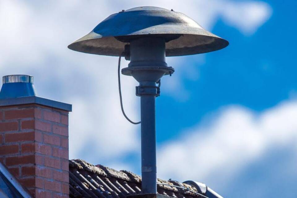 Alarmsirene auf Hausdach