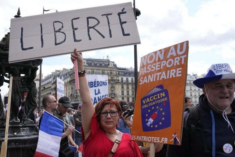 Demonstranten in Paris