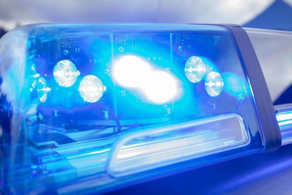Blaulicht auf Streifenwagen Blaulicht auf Streifenwagen